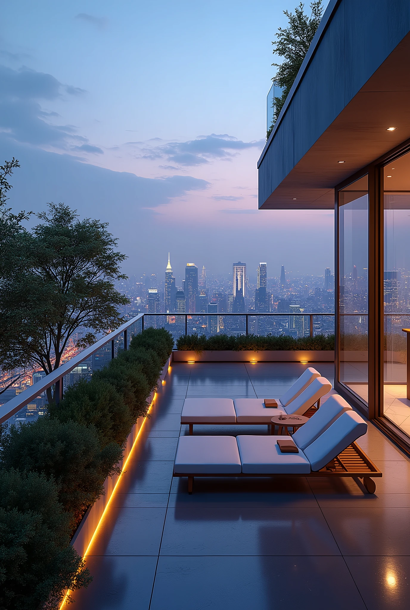 Araf Rest Area,City night view, Penthouse, city roof, Luxurious surroundings, Luxury Apartments, Overlooking the modern city, set in tokyo roof, Relaxation Time. Nice view, roof , Sparse field, roof romantic, Night rendering, skyline view from a roof, City view, Lounge background,