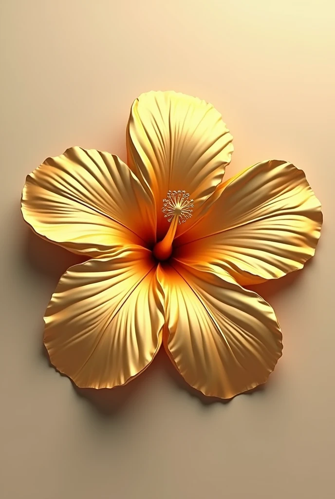 Small hibiscus logo,gold, minimalist repeated,3d,symmetrical,photorealistic,detailed,intricate,masterpiece,8k,realistic,vivid colors,volumetric lighting,studio lighting,high contrast,metallic,reflective,glossy,elegant,sophisticated,luxurious,majestic,