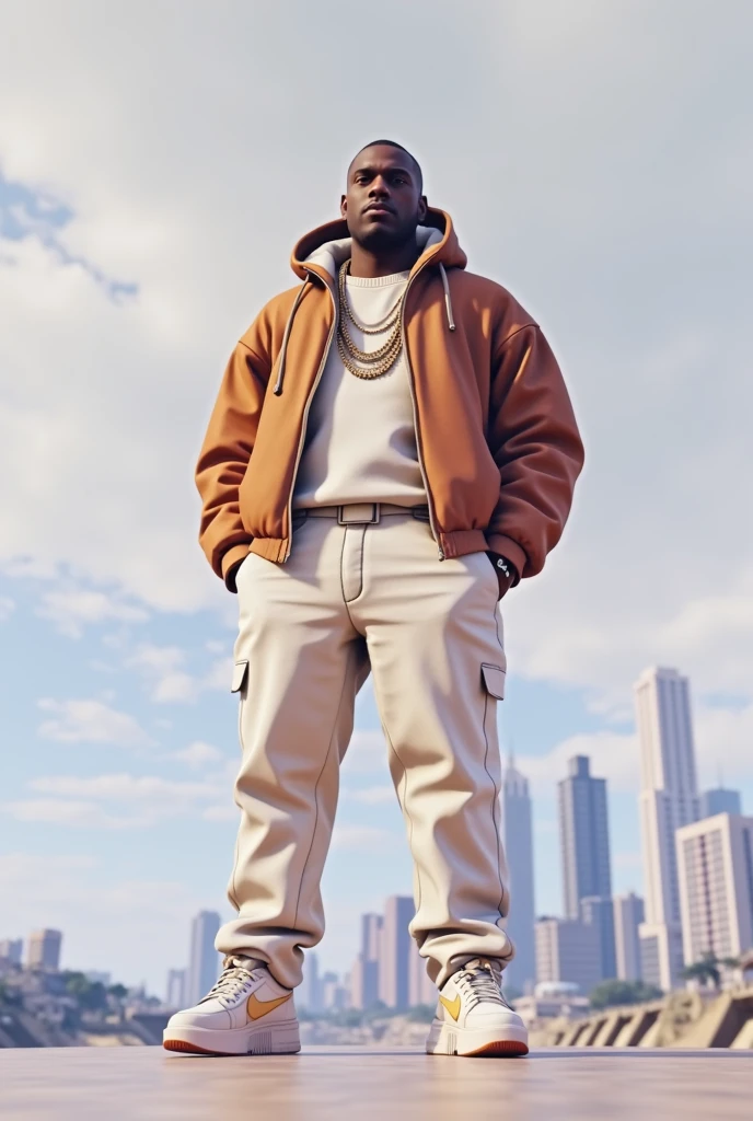 GTAV Landscape Screen 2D Art,cool infamous b.I.g. ,GTA5 character, cinematic composition, standing in front of a city, Shaders, Bright cinematic lighting, Soft contrast, GTA5 loading screen, GTA Art, wallpaper 4 k, Wallpaper 4k, HQ 4K Wallpaper, GTA-Ladebildschirm-Graphics, fan art, Rockstar Games Kunst