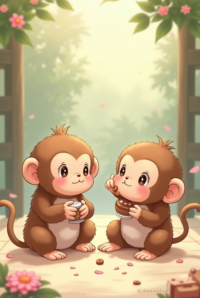 monkeys anime starve lovely 