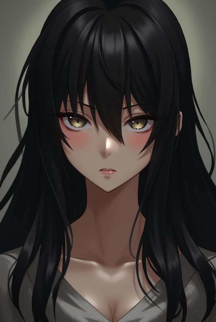 One person, High resolution, chest, Blushing, bangs, Very long hair, Winner of numerous awards, High resolution, Very detailed, Eyes are symbols, Contemptuous eyes, Solemn,