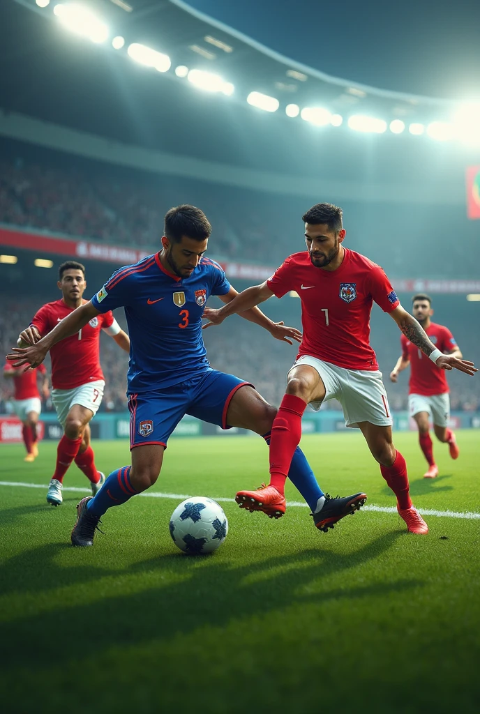 Iran and South Korea national team match in the final of the Asian Nations Cup