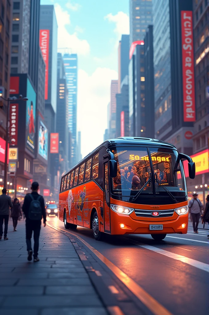Travelling tour bus and streets YouTube thumbnail