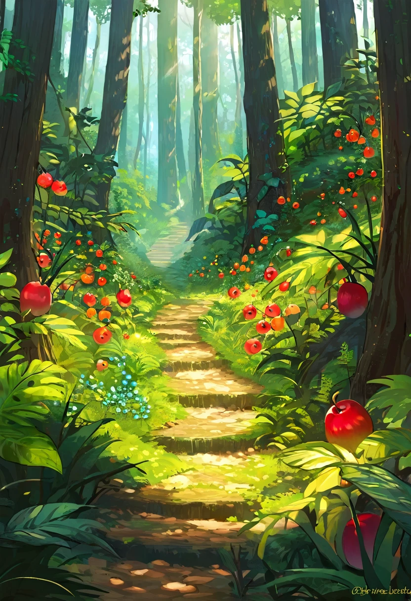 Once upon a time there was a forest full of fruit and life.