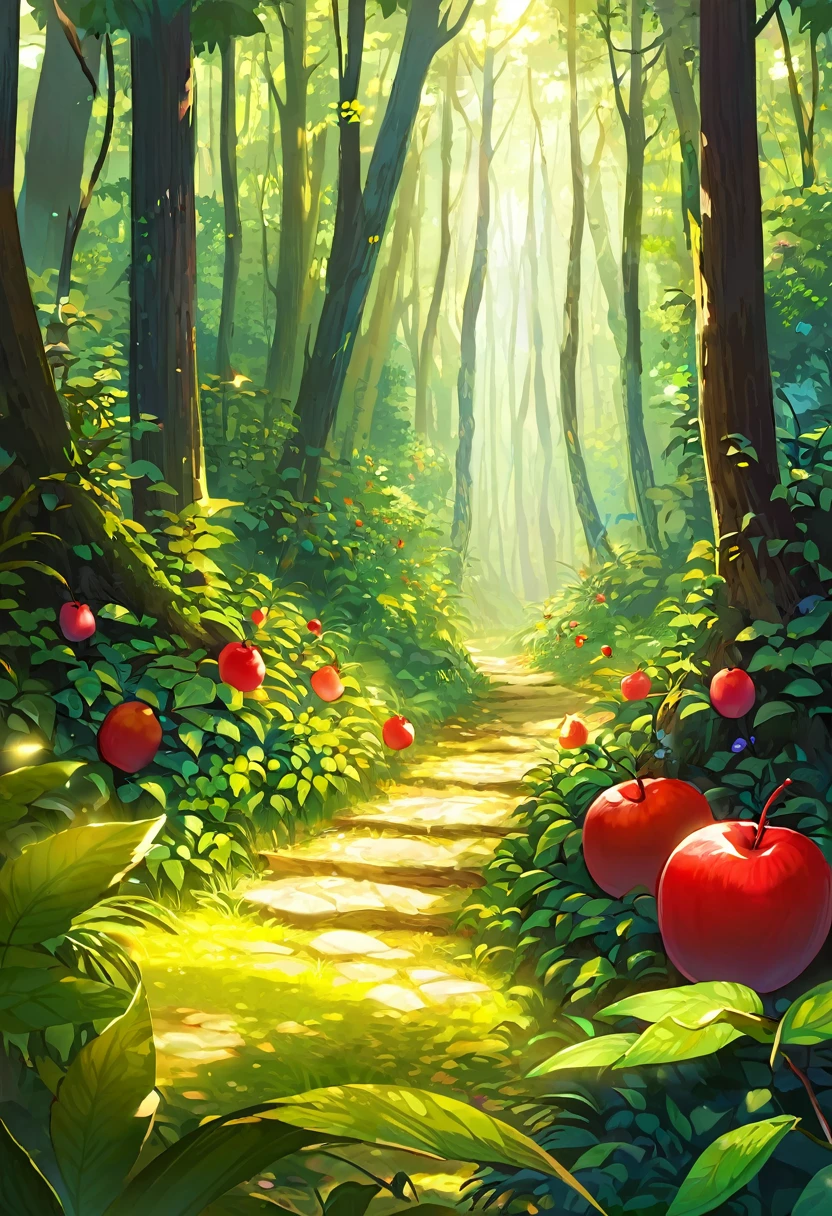 Once upon a time there was a forest full of fruit and life.