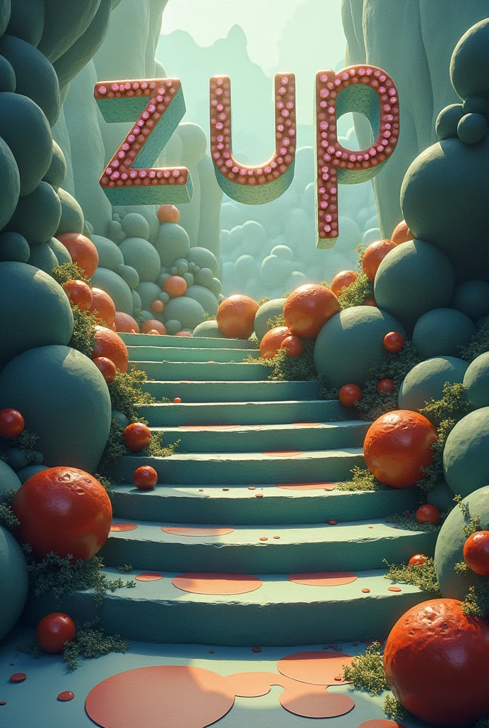 put the word zup and stairs