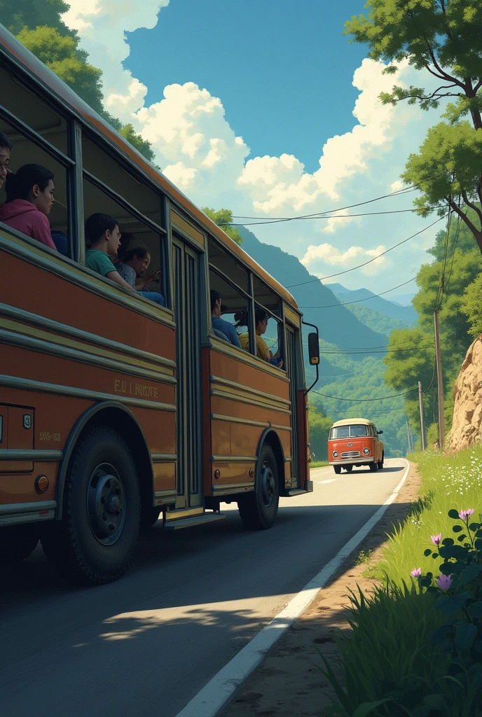 Road travelling on bus accidental thumbnail