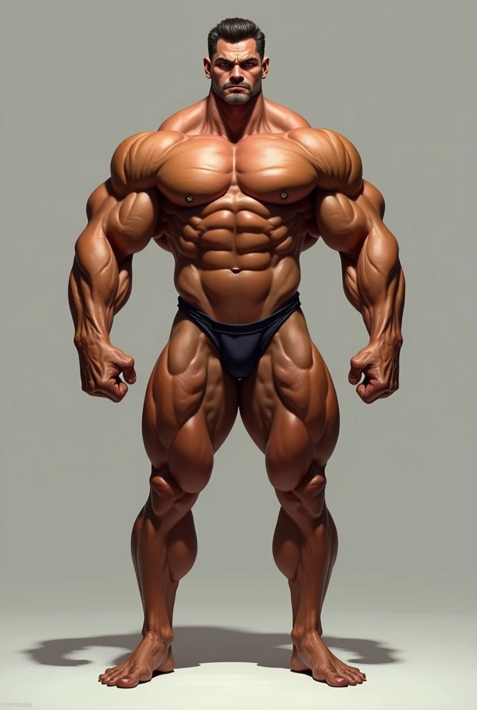 Bodybuilder body tall