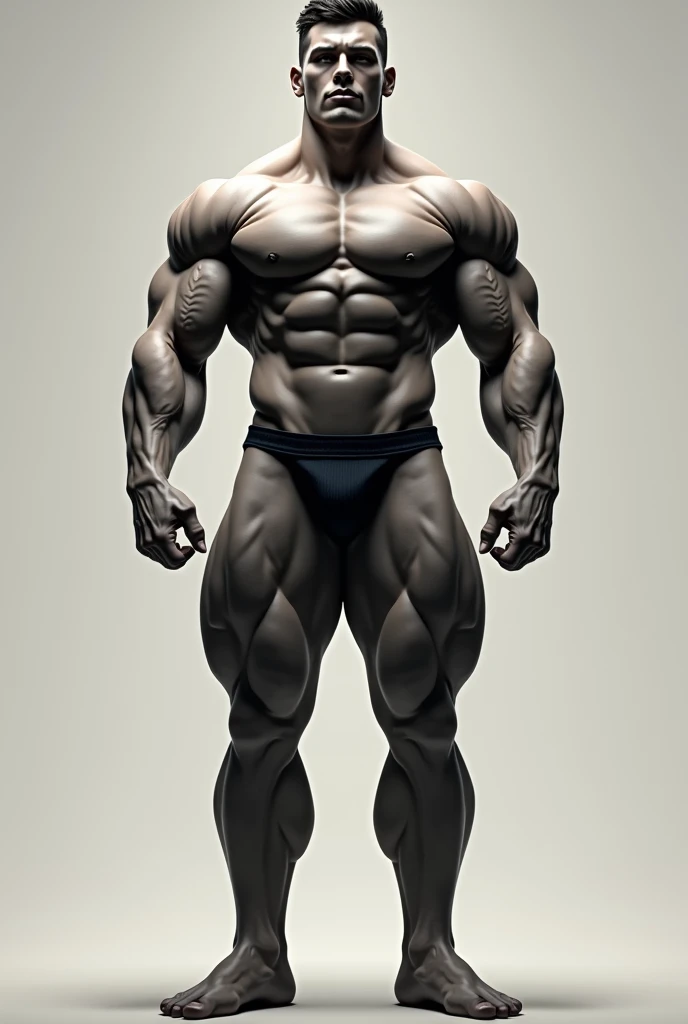 Bodybuilder body tall young