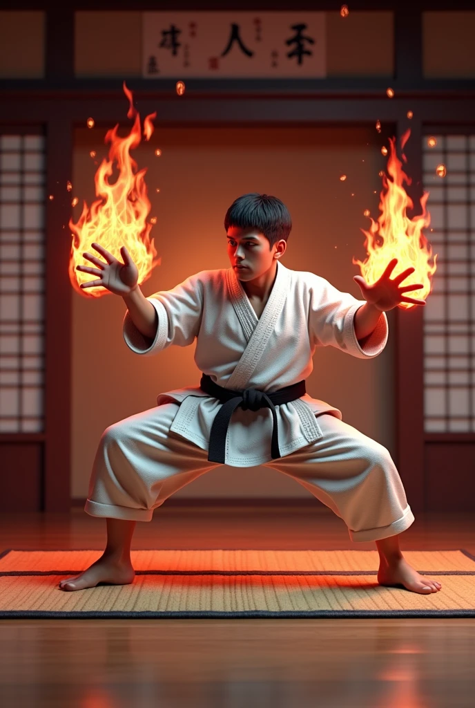 3D Name Miguel with Karate Theme