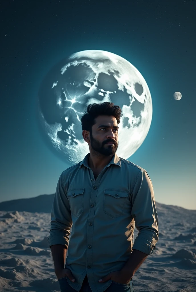 Actor ajith kumar in moon