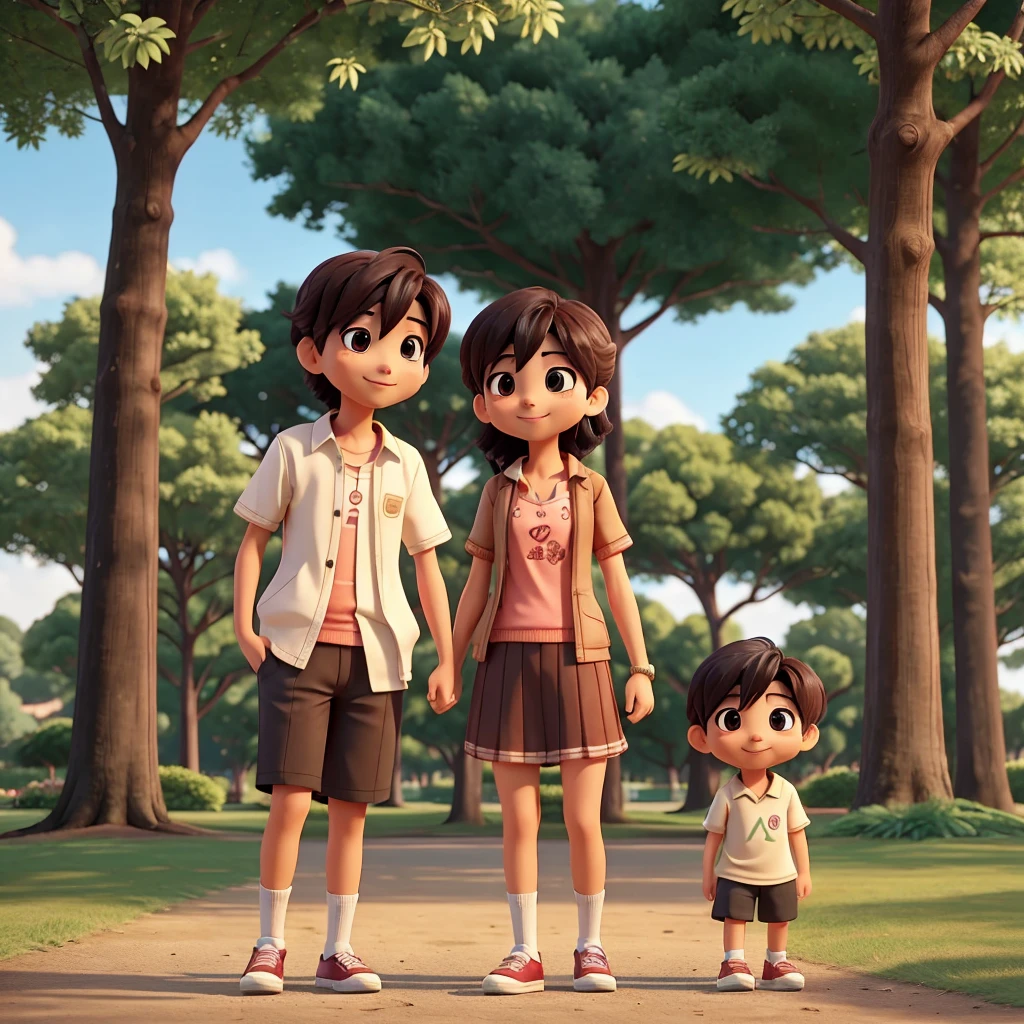 Kohi and Shin accidentally meet in a park one night. Kohi greets them cautiously, and Shin smiles slightly and responds with a tone full of longing.