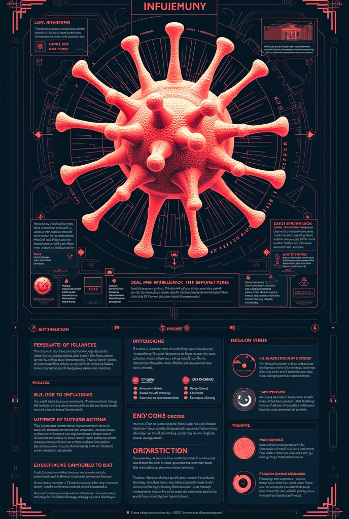 A leaflet about the virus influenza of 6 parts or 3 pages with a advanced theme to it for a class project.
