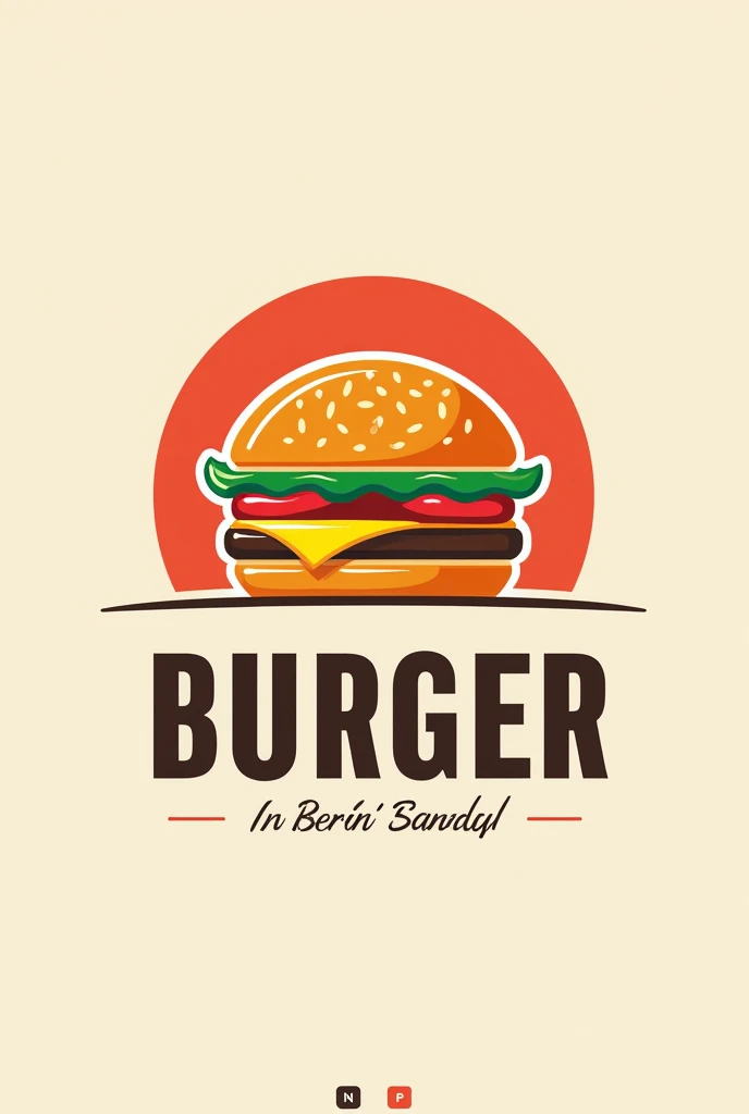 Burger restaurant logo 