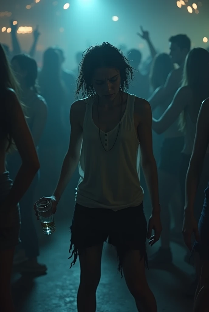 A drunk from suffering at the dance