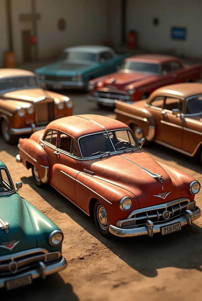 3D names Lazara and Eder with the theme of old cars
