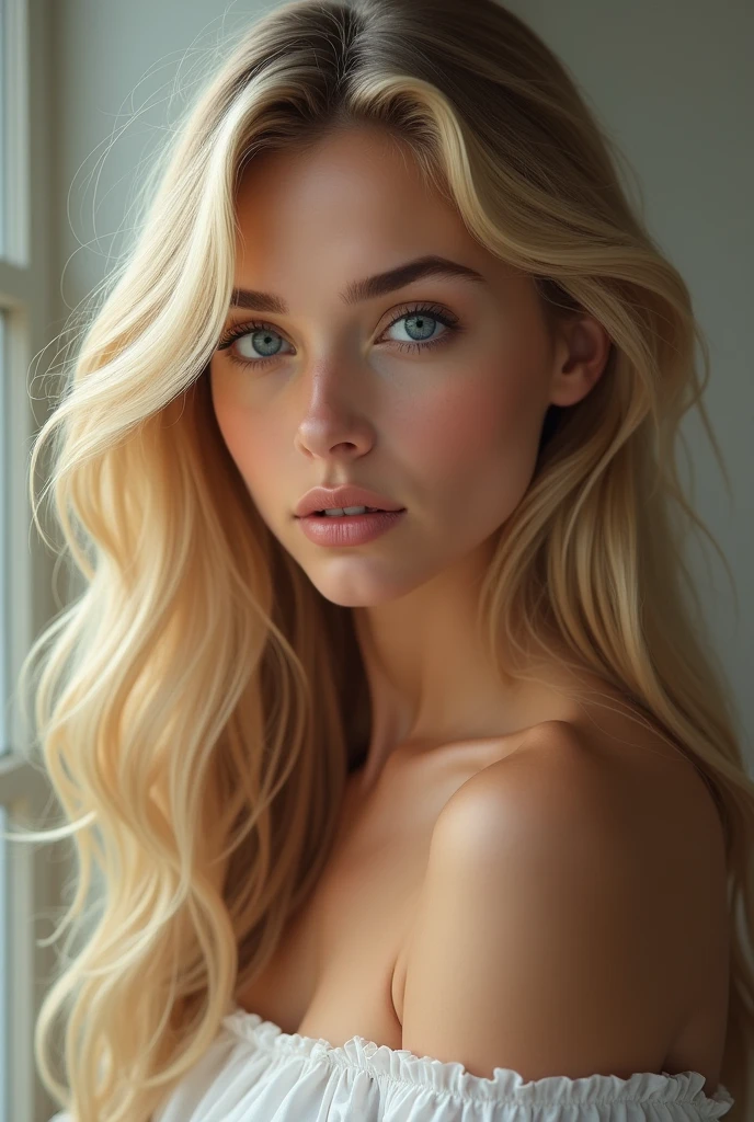 create an image of an blonde