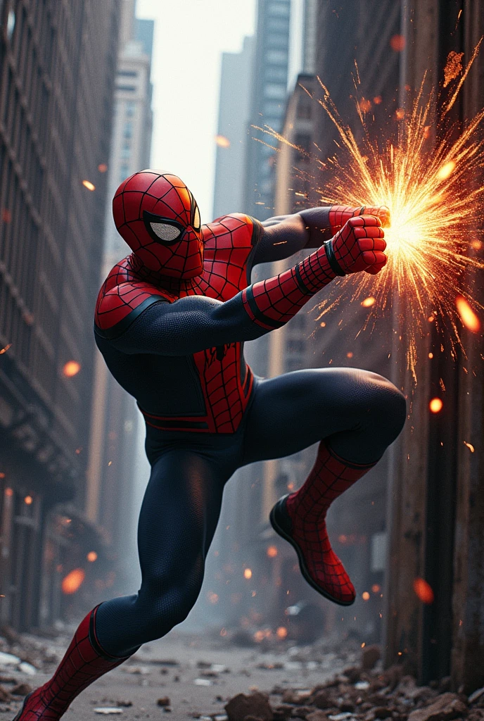 spiderman got punched