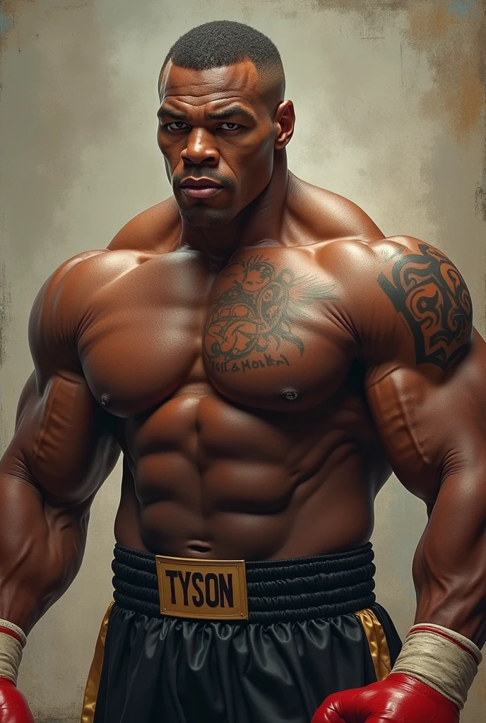 Mike Tyson with huge body