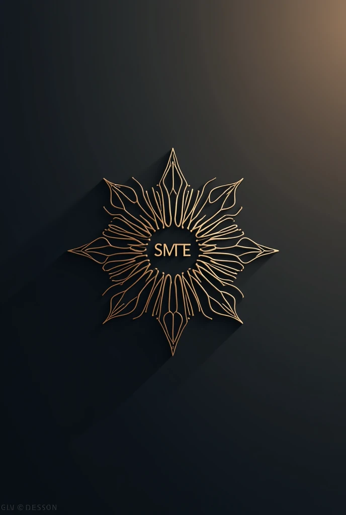 The logo about science and mathematics has no characters. I want something fancy and more luxurious. I want a line drawing with the word SMTE in it.