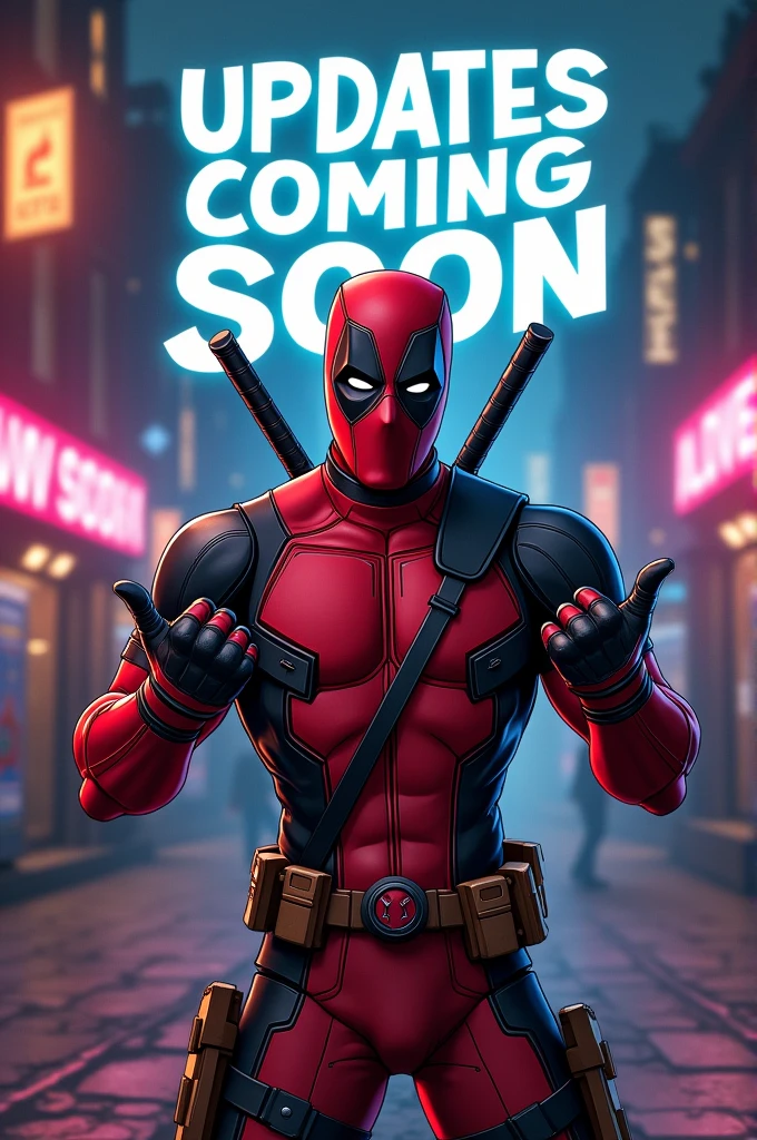Deadpool showing "Updates coming soon"
