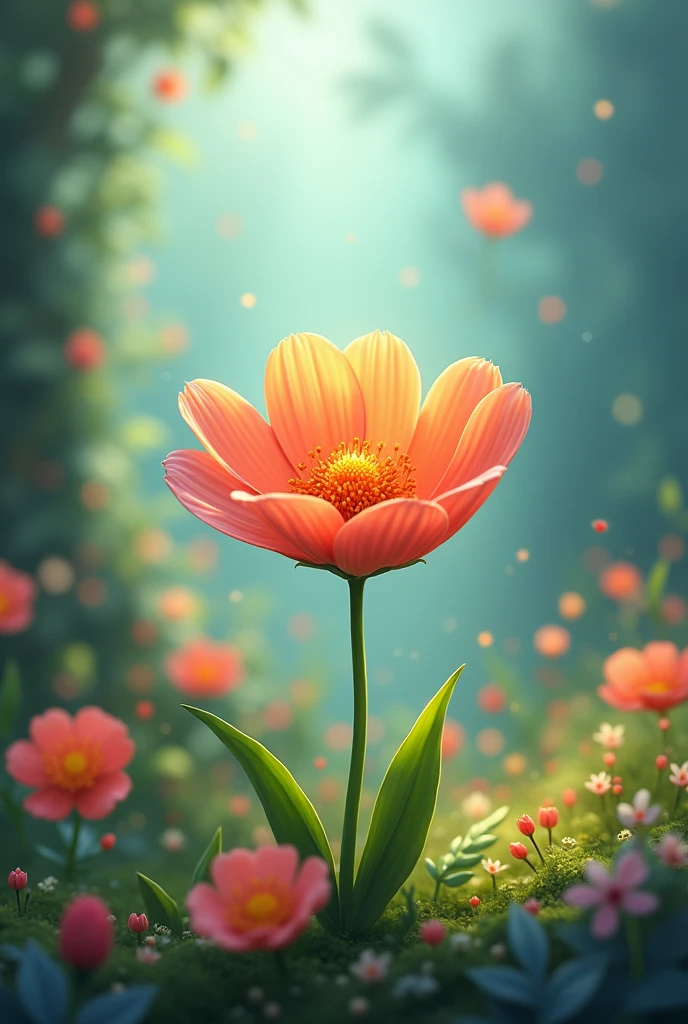Animated flower cover 