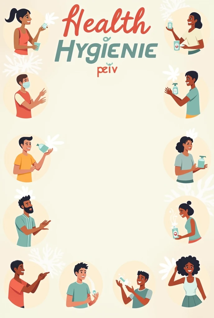 Health and hygiene poster with some small pointers and pictures related to pointers