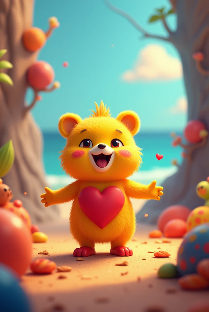 Give me a animated image Addressing a message to another person