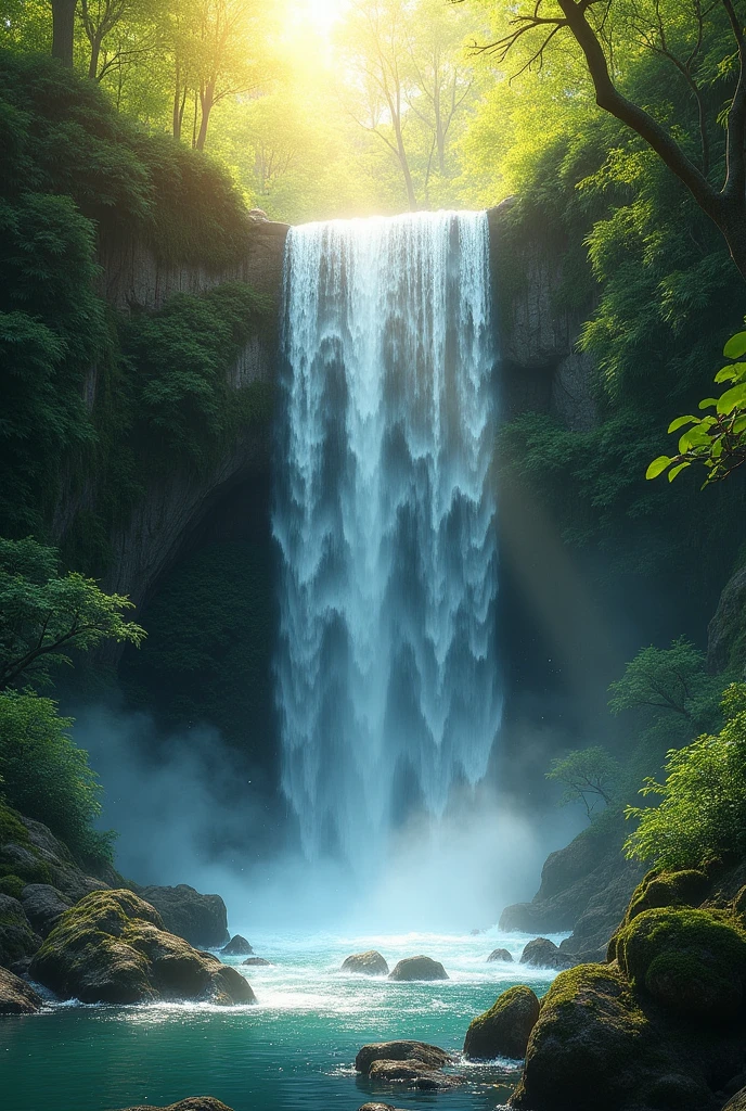 nature waterfall Sparkling
