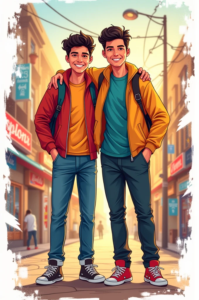 Two friend tshirt name ajay pavan