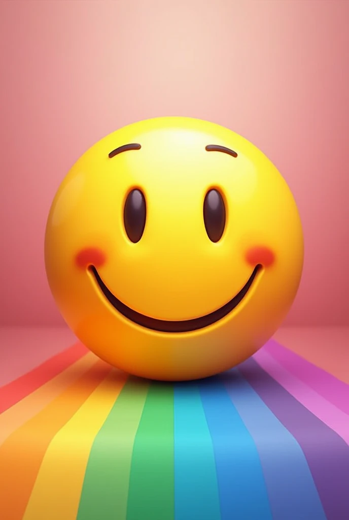 A rainbow clipart smiley