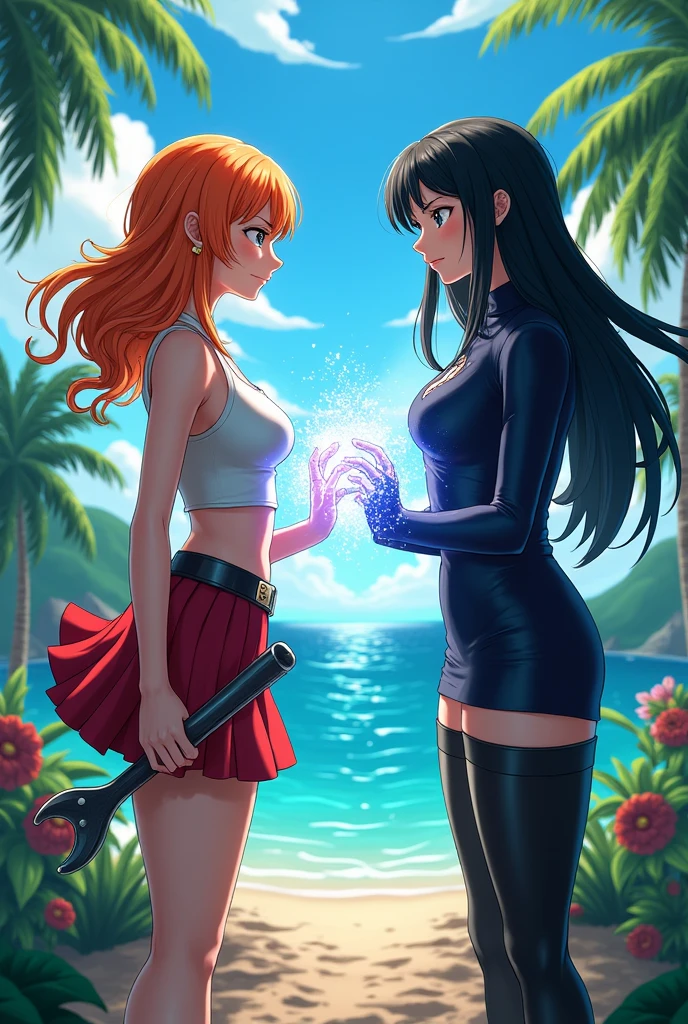 One piece nami and lilith together