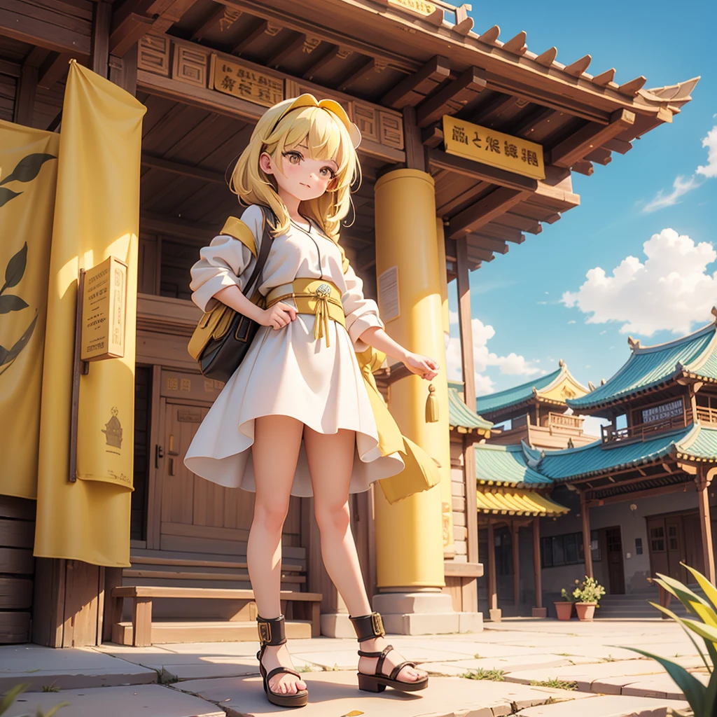 Ancient Yellow River Civilization Girl、Yellow River Civilization Townscape、Murals of the Yellow River Civilization