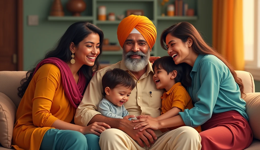 Balram Singh's family was very happy.
