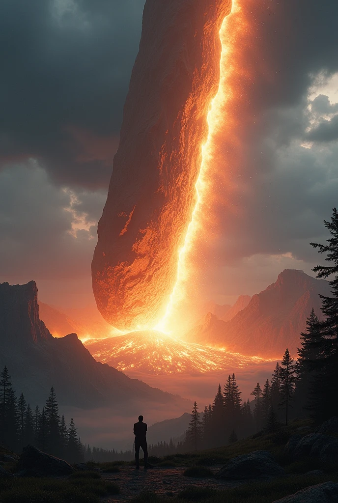 earth and meteor impact