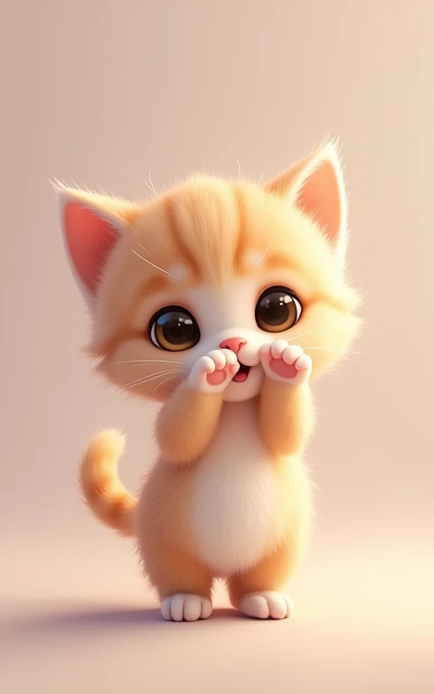 Adorable動きをする、Strike a cute pose、masterpiece, Highest quality, Adorable、Cute eyes、Cute kitten、Too cute、Innocent