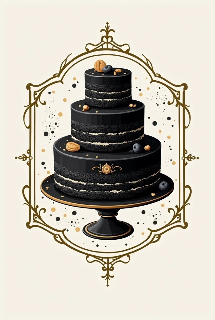 Logo for the black cakes confectionery
