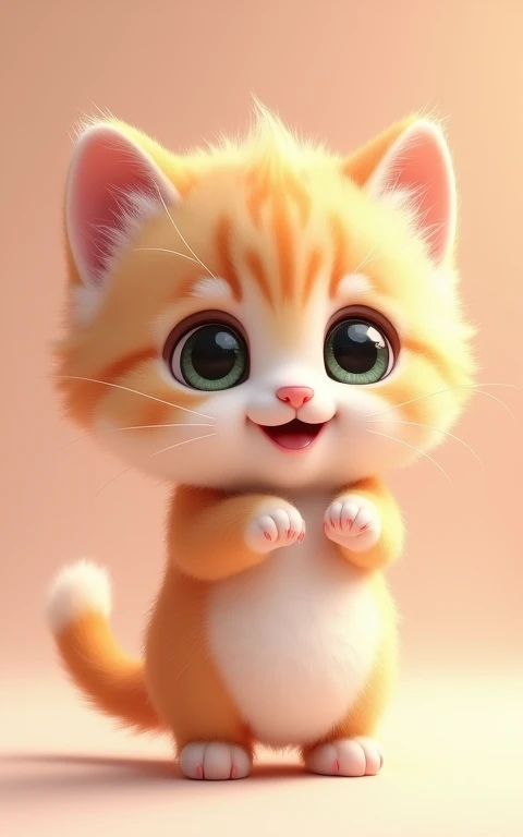 Adorable動きをする、Strike a cute pose、masterpiece, Highest quality, Adorable、Cute eyes、Cute kitten、Too cute、Innocent