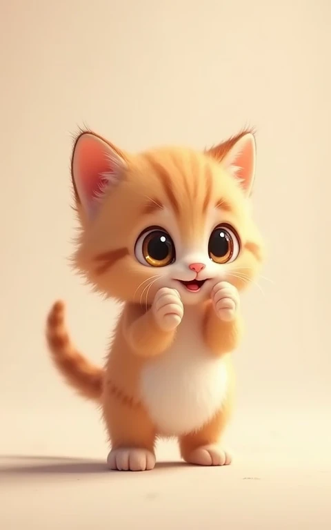 Adorable動きをする、Strike a cute pose、masterpiece, Highest quality, Adorable、Cute eyes、Cute kitten、Too cute、Innocent