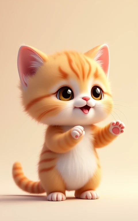 Adorable動きをする、Strike a cute pose、masterpiece, Highest quality, Adorable、Cute eyes、Cute kitten、Too cute、Innocent