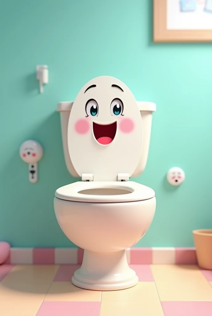 Sagar toilet seat cartoon animated image
