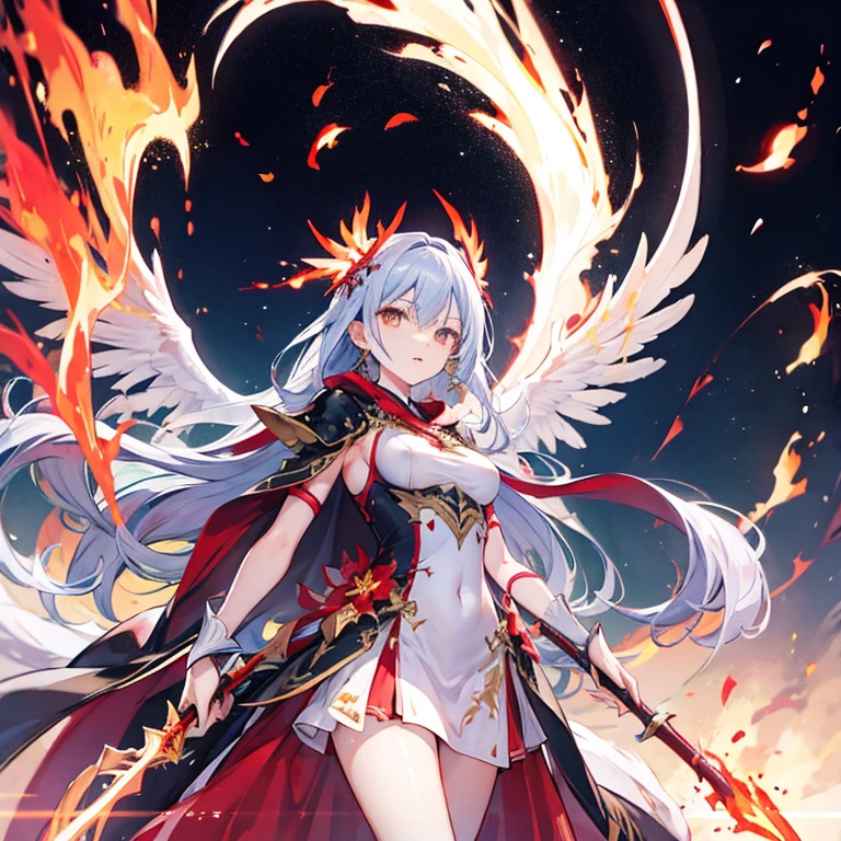 Phoenix-wielding Goddess、Flame Attribute、Light clothing