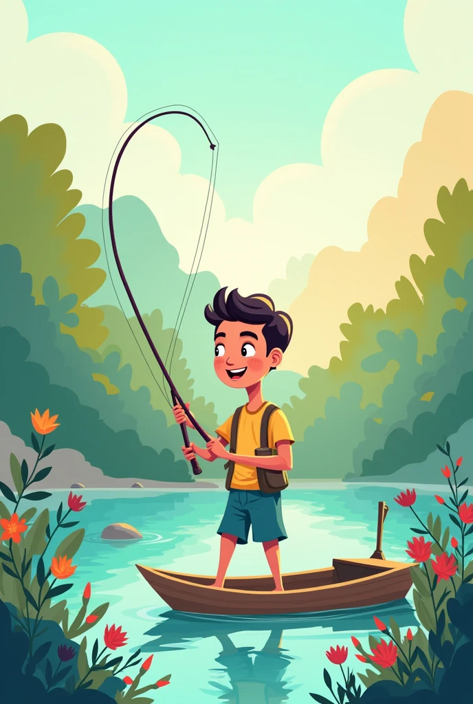 Karikatura ng pangingisda simpler version and filipino version