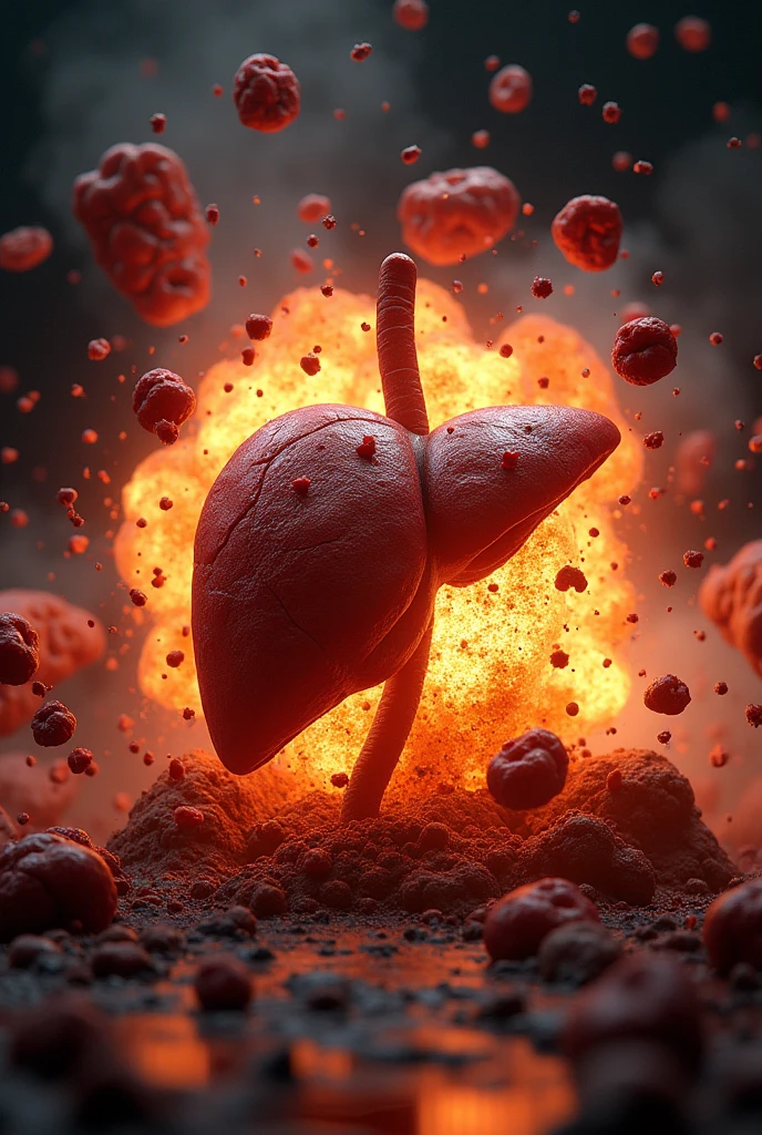 Liver with a blast