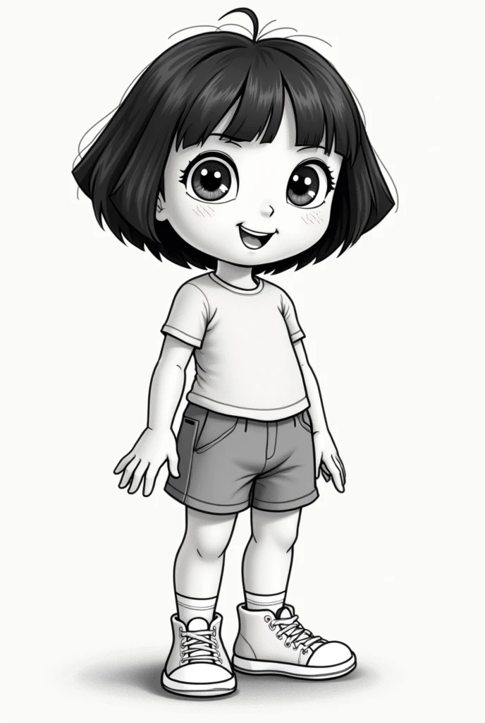 drawing dora the explorer without clothes