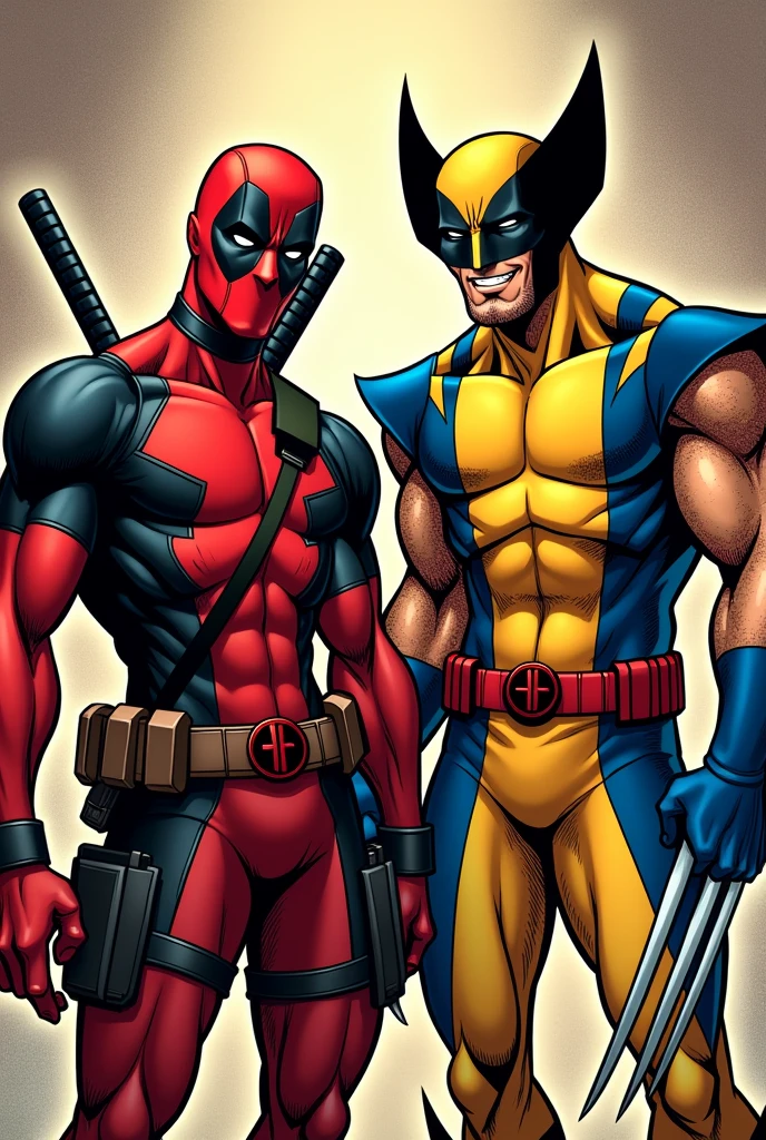 Deadpool and wolverine showing  the written "Updates Coming Soon" Comic style