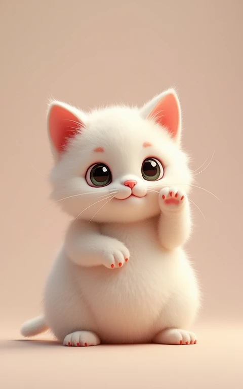 Adorable大きい動きをする、Strike a cute pose、masterpiece, Highest quality, Adorable、Cute eyes、Cute kitten、Too cute、Innocent