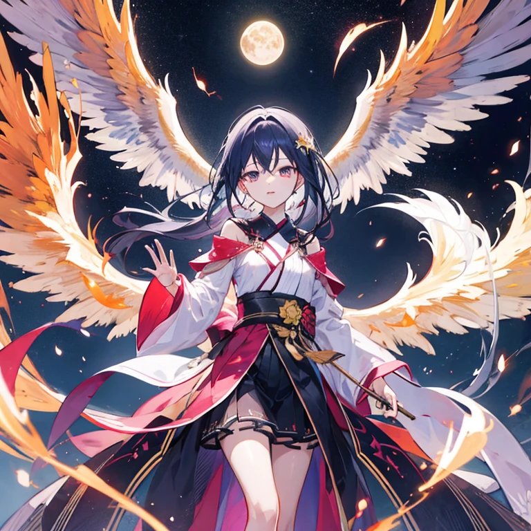 Darkness attribute、phoenix、Flying in the sky