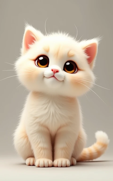 Adorable大きい動きをする、Strike a cute pose、masterpiece, Highest quality, Adorable、Cute eyes、Cute kitten、Too cute、Innocent
