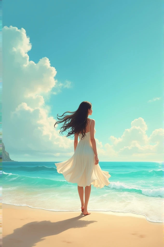 woman at the beach